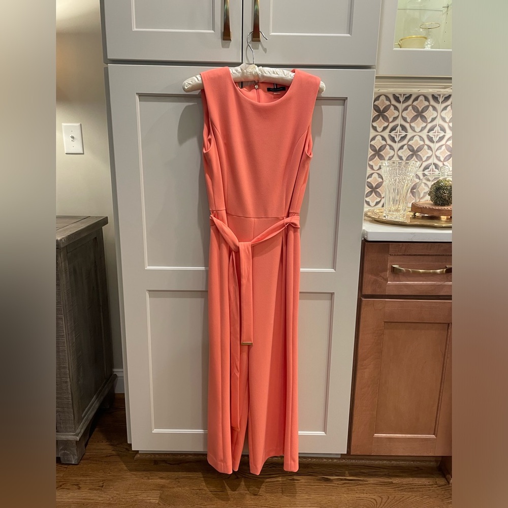 Tommy Hilfiger coral belted jumpsuit